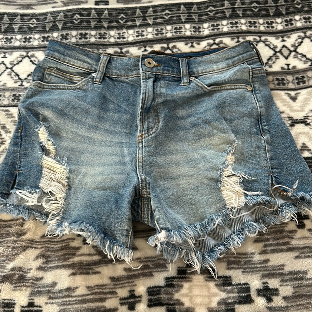 Kendall & Kylie Distressed The Icon Jean Shorts